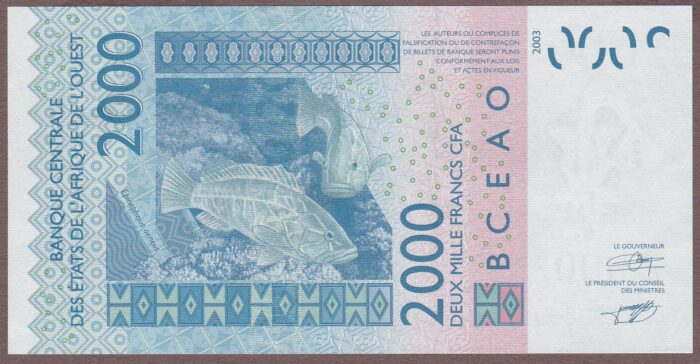 West African States (Benin) B122Be/P216Be 2007 AU - Image 2