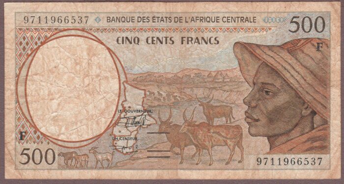 Central African States (Central African Republic) B101Fd/P301Fd Fine