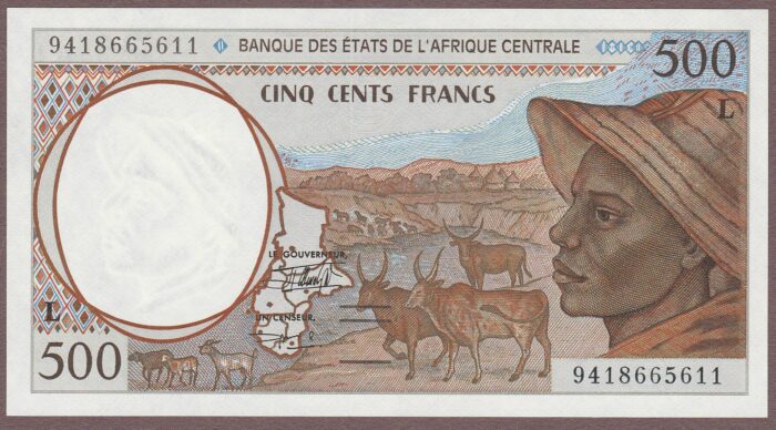 Central African States (Congo) B101Lb/P401Lb UNC