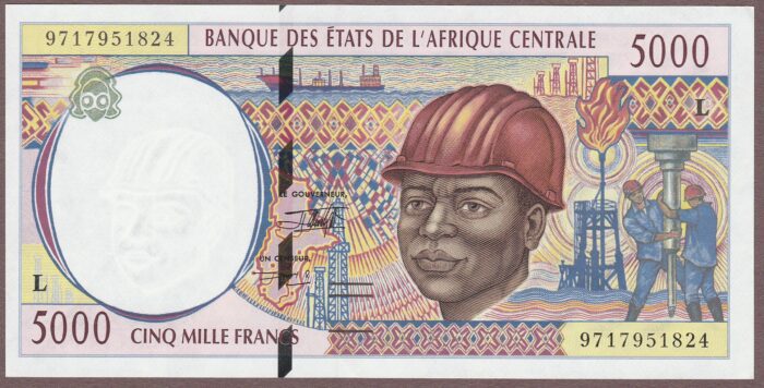 Central African States (Gabon) B104Lc/P404Lc AU-Unc