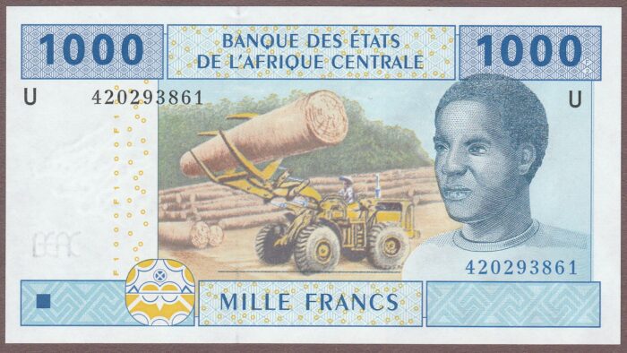 Central African States (Cameroon) B107Ud2/P207Ud2 (paper substrate) UNC