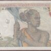 French West Africa 2-10-1951 B125h/P41 VF-XF (tears, graffiti)