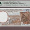 Central African States (Chad) B101Pd/P601Pd UNC PMG-67 EPQ