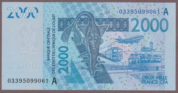 West African States (Ivory Coast) 2003 B122Aa/P116Aa UNC