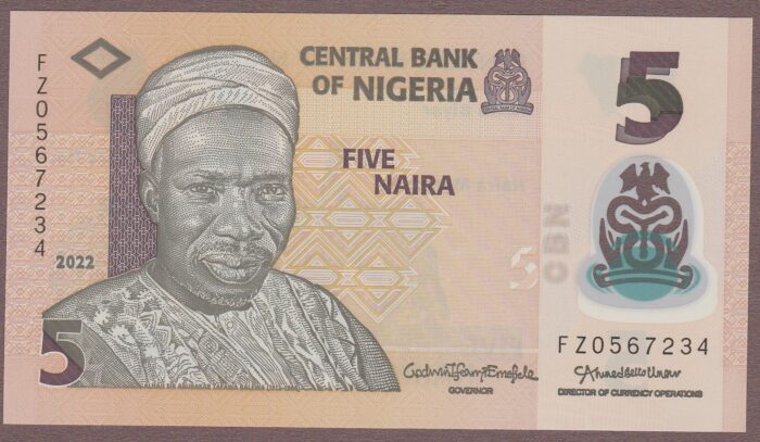 Nigeria B234n/P38m 2022 UNC