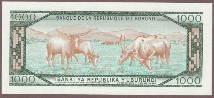 Burundi 1989 B220k/P31d UNC - Image 2