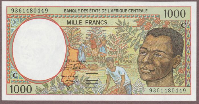 Central African States (Congo) B102Ca/P102Ca Unc-