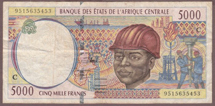 Central African States (Congo) B104Cb/P104Cb aFine