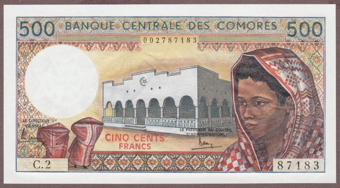 Comoros B301a/P10a UNC