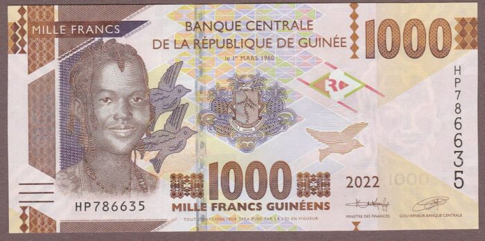 Guinea 2022 B339d/P48d UNC