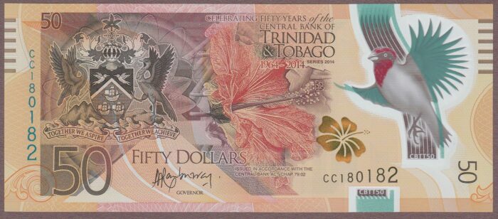 Trinidad & Tobago 2014 B234a/P54 UNC