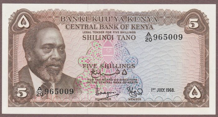 Kenya B101c/P1c 1968 UNC