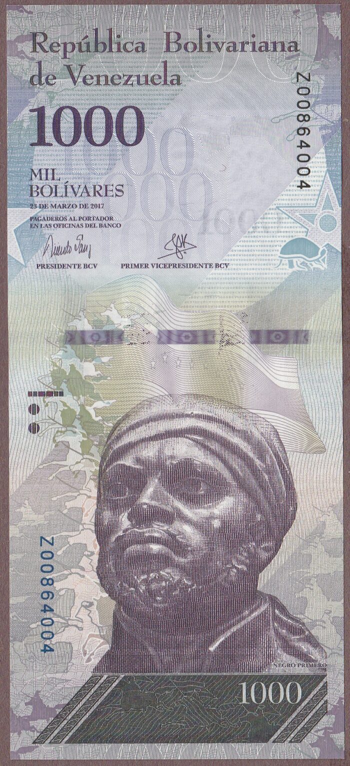 Venezuela 2017 B365bz/P95b* REPLACEMENT UNC