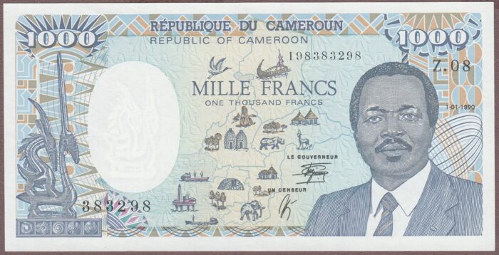 Cameroon 1990 B412e/P26b Unc