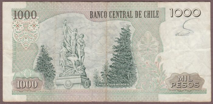 Chile B290r/P154f 1995 F-VF - Image 2