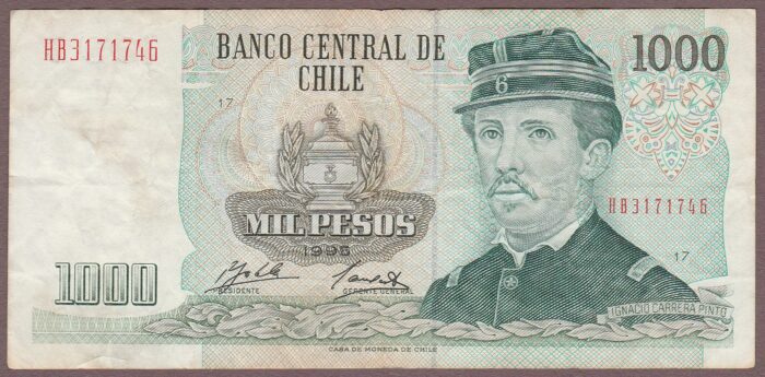 Chile B290r/P154f 1995 F-VF
