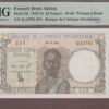 French West Africa 28-10-1954 B122n/P38 UNC PMG-65 EPQ