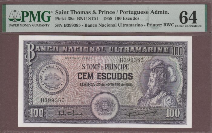 St Thomas & Prince B----/P38a PMG-64