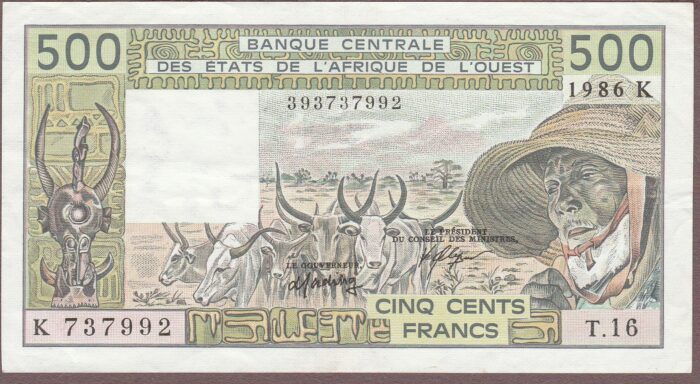 West African States (Senegal) 1986 B111Kh/P706Ki XF+