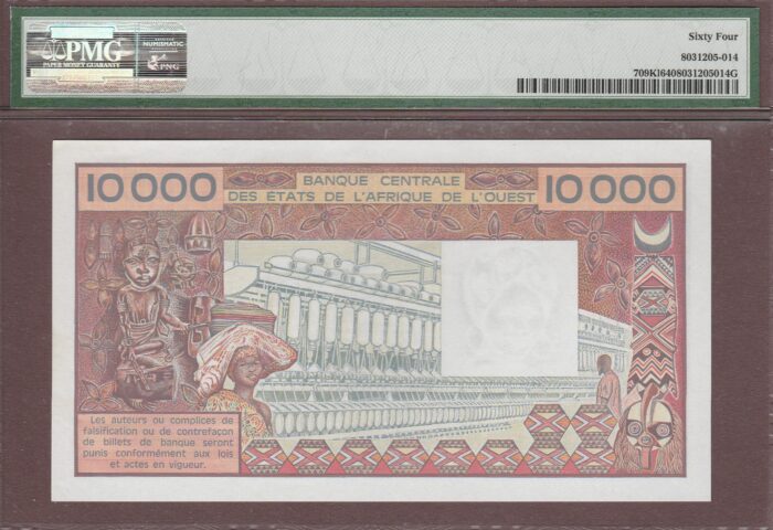West African States (Senegal) signature 22 B114Kk/P709Kl UNC PMG-64 - Image 2