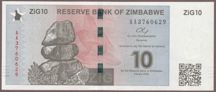 Zimbabwe B201a/P110 2024 UNC